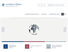 Tablet Screenshot of fondationchirac.eu